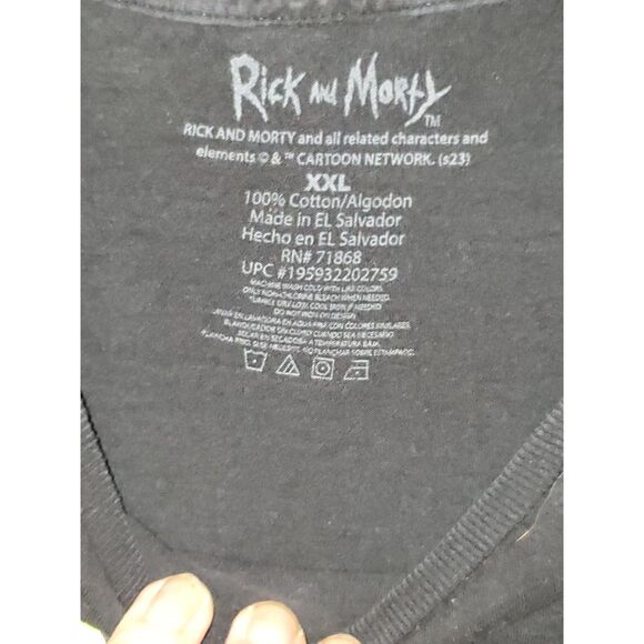 A Rick And Morty Men's T-Shirt Cartoon Network Graphic Print Spaceship XXL - Picture 3 of 10